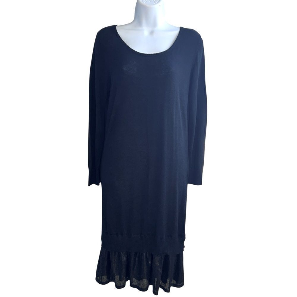 ROMEO & JULIET Couture Knit Dress with Sequin Hem Size L